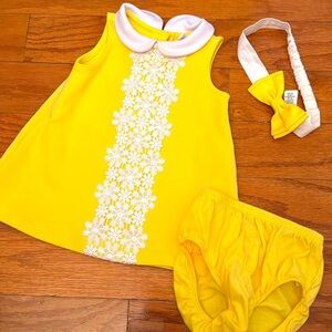 JANIE & JACK Yellow 3pc Baby Set